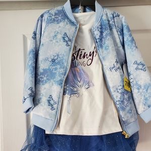 Frozen 2 Jacket, shirt, and tutu set